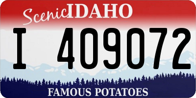 ID license plate I409072