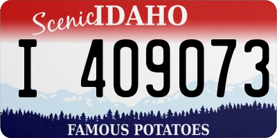 ID license plate I409073