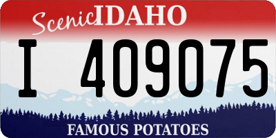 ID license plate I409075