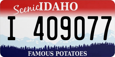 ID license plate I409077