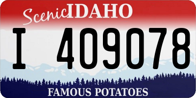 ID license plate I409078
