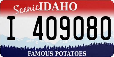 ID license plate I409080