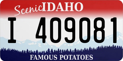 ID license plate I409081