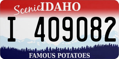ID license plate I409082