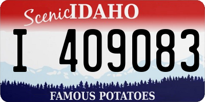 ID license plate I409083
