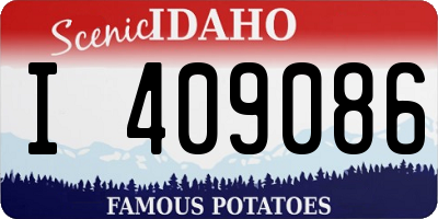 ID license plate I409086
