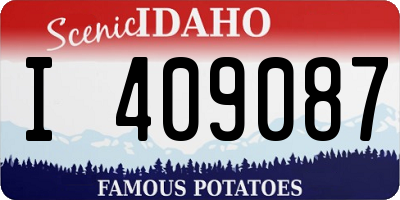 ID license plate I409087
