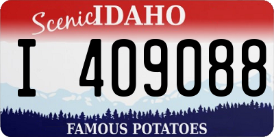 ID license plate I409088