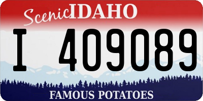 ID license plate I409089