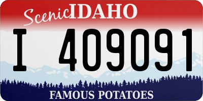 ID license plate I409091