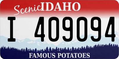 ID license plate I409094