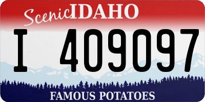 ID license plate I409097