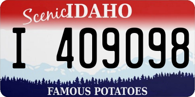 ID license plate I409098