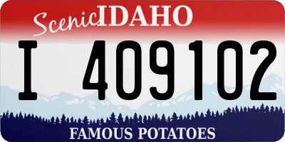 ID license plate I409102