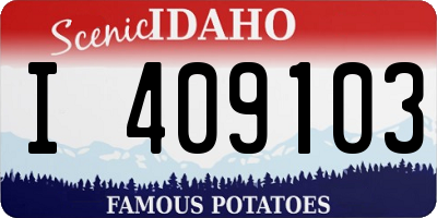 ID license plate I409103