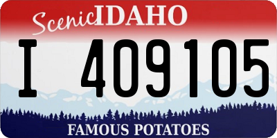ID license plate I409105