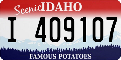 ID license plate I409107