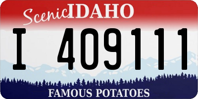 ID license plate I409111