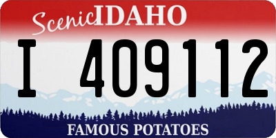 ID license plate I409112