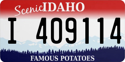ID license plate I409114