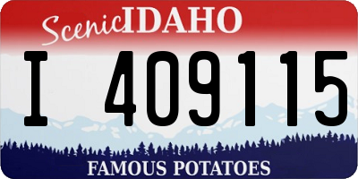 ID license plate I409115
