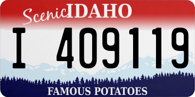 ID license plate I409119