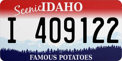 ID license plate I409122