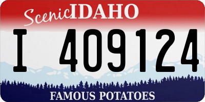 ID license plate I409124
