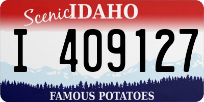 ID license plate I409127
