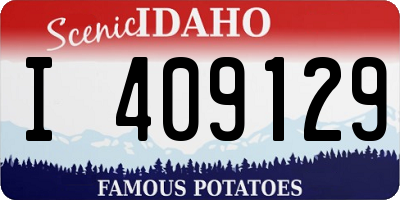 ID license plate I409129