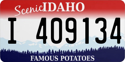 ID license plate I409134