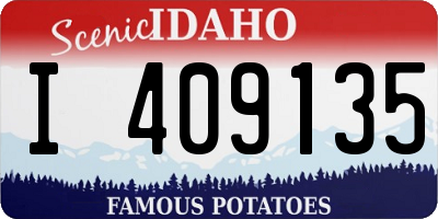 ID license plate I409135