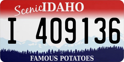 ID license plate I409136