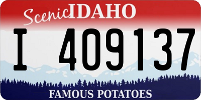 ID license plate I409137
