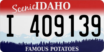 ID license plate I409139