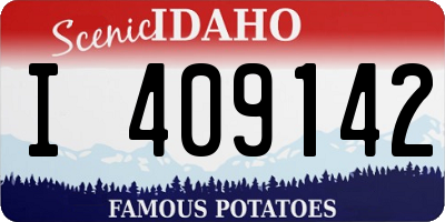 ID license plate I409142