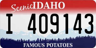 ID license plate I409143