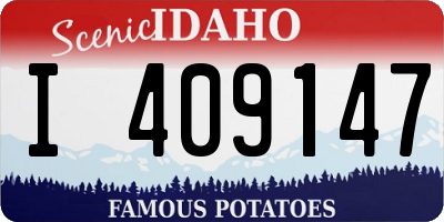 ID license plate I409147
