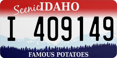 ID license plate I409149