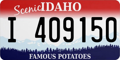 ID license plate I409150