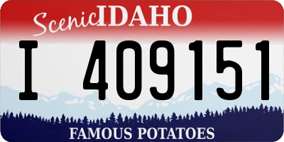 ID license plate I409151