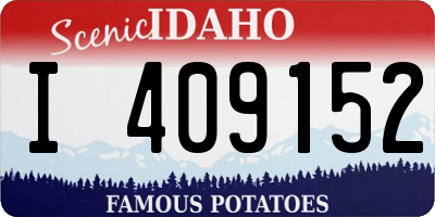 ID license plate I409152