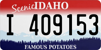 ID license plate I409153