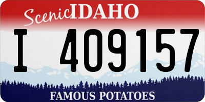 ID license plate I409157