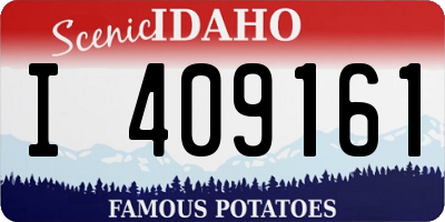 ID license plate I409161