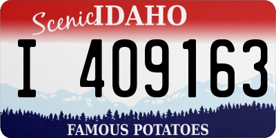 ID license plate I409163