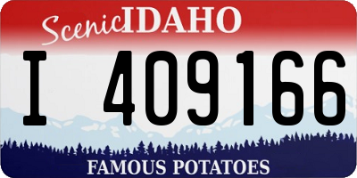 ID license plate I409166