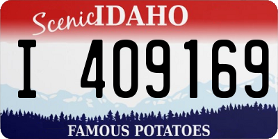 ID license plate I409169