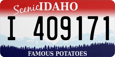 ID license plate I409171