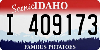 ID license plate I409173